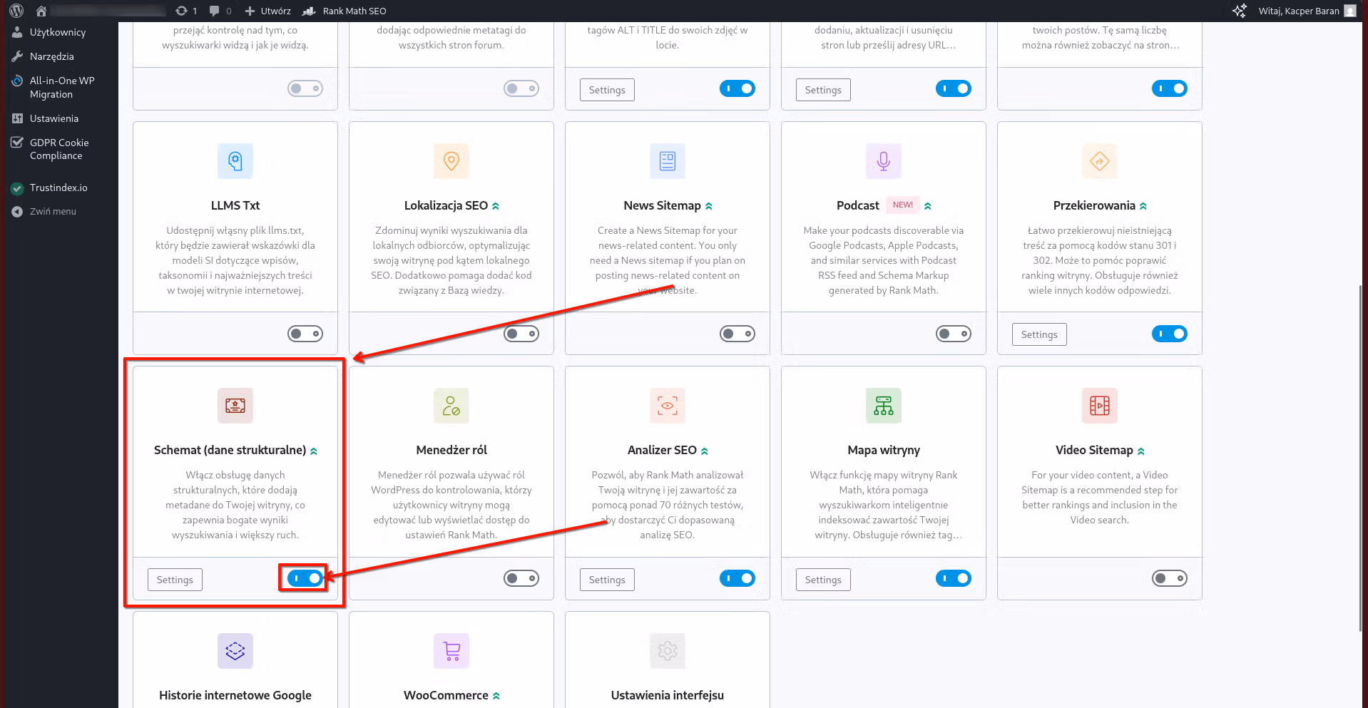 Schema.org (dane uporządkowane we wtyczce Rank Math SEO)