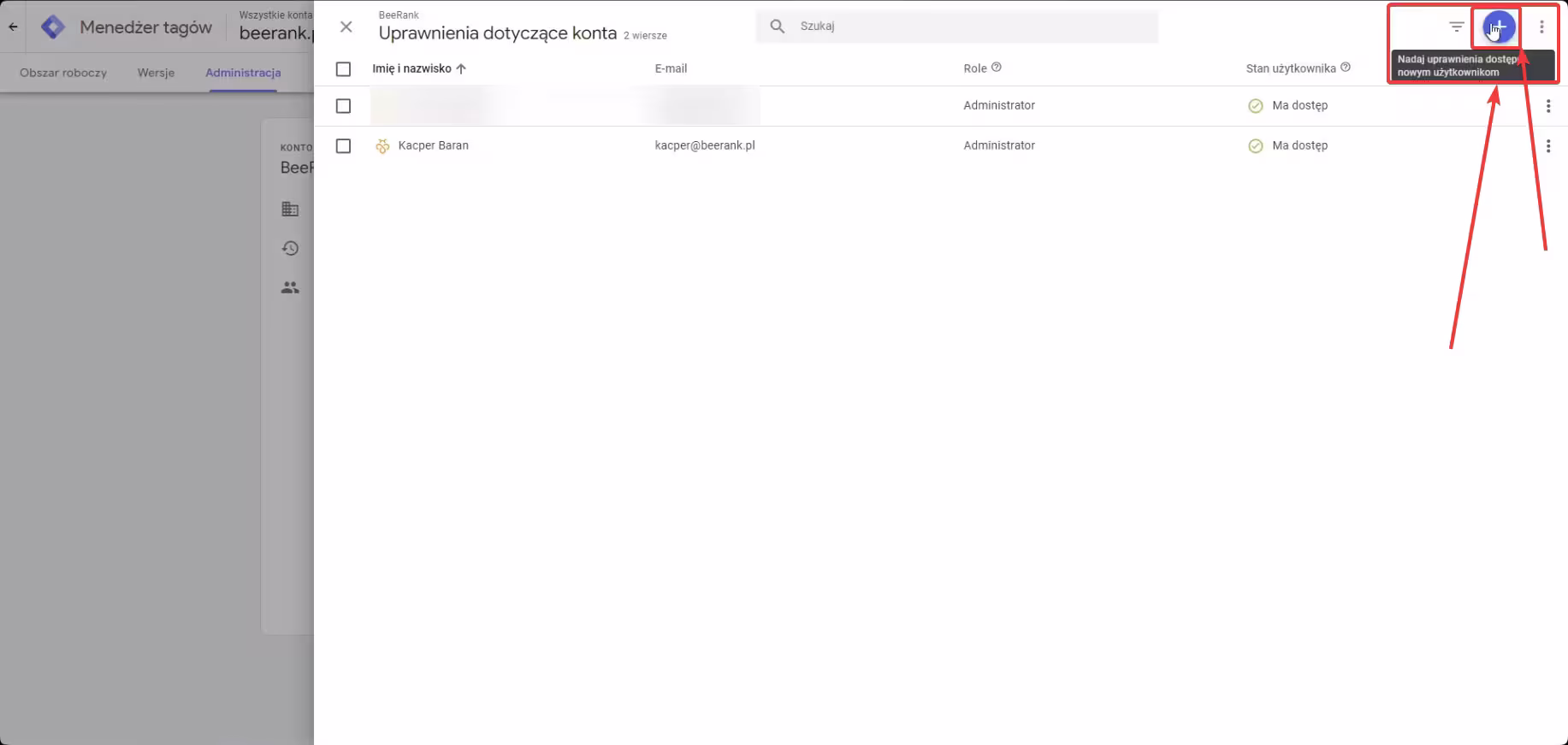 4 google tag manager - dodawanie użytkownika