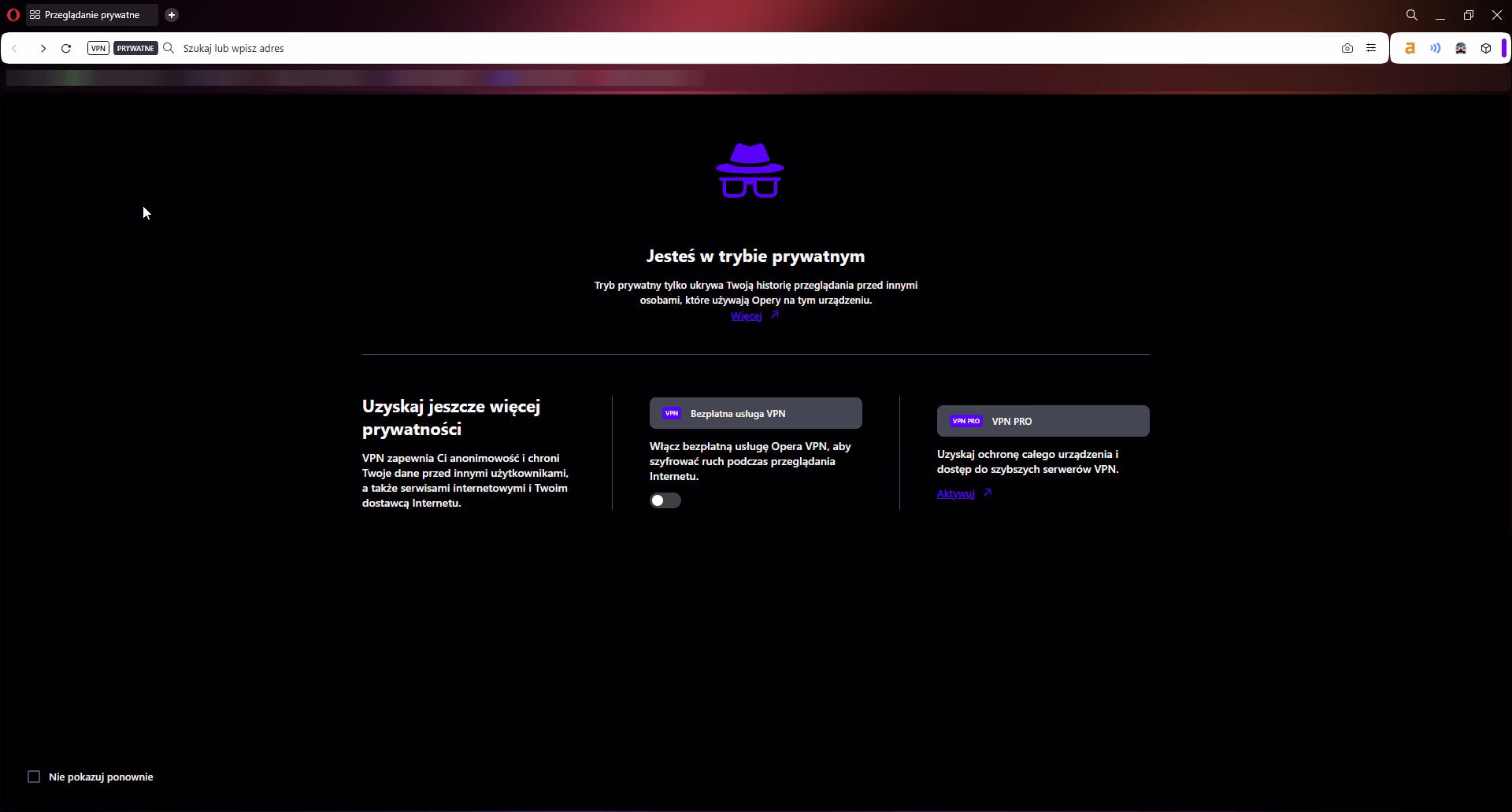 tryb incognito - sprawdzanie pozycji w google