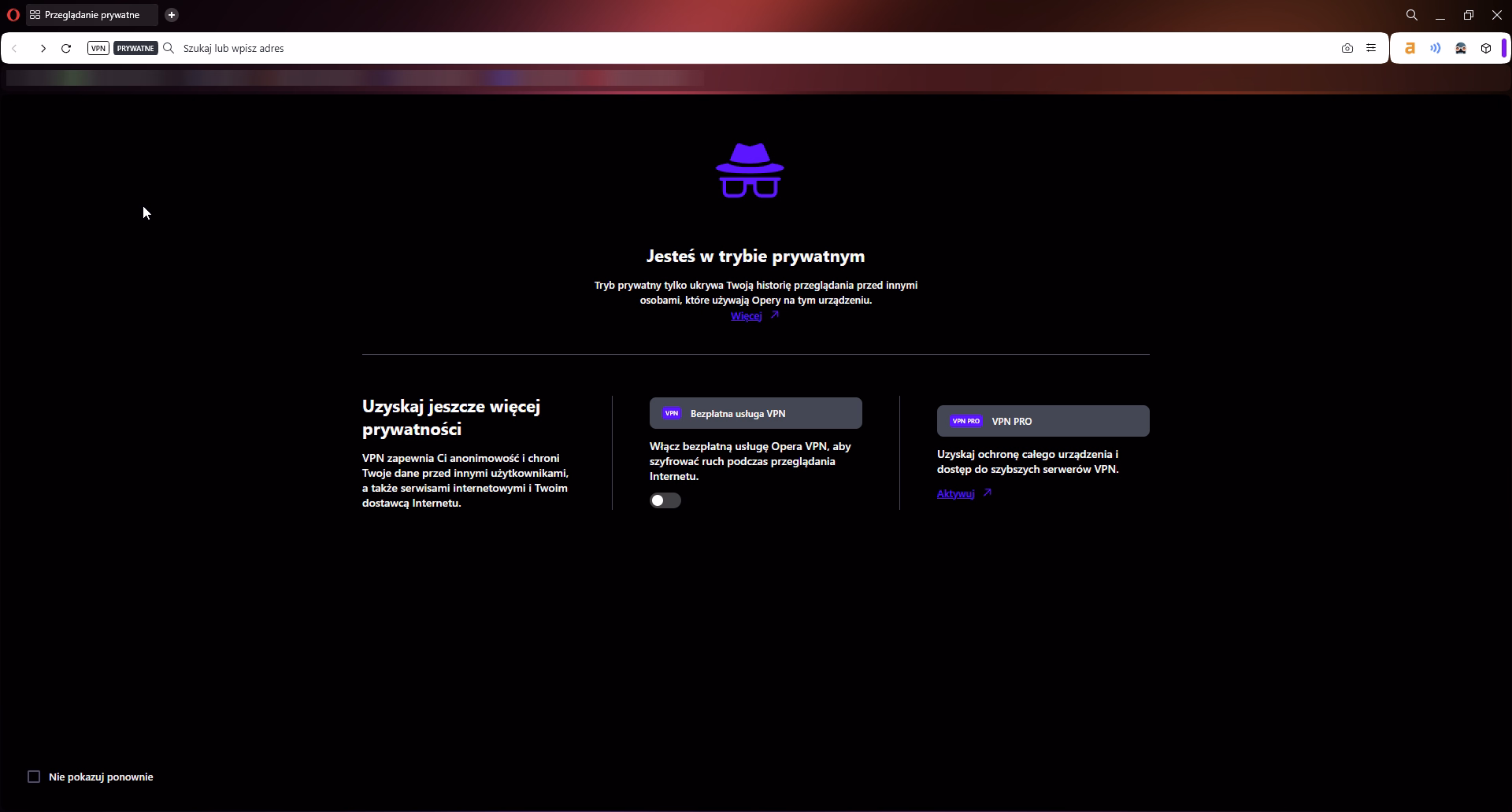 tryb incognito - sprawdzanie pozycji w google